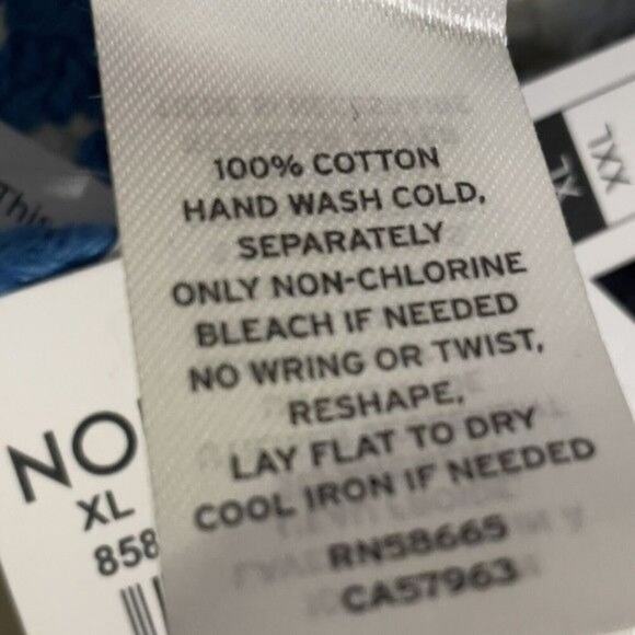 BP.  Junior Crochet Halter Top Size XL Blue Black Ziggy Stripe Boho - Picture 9 of 10